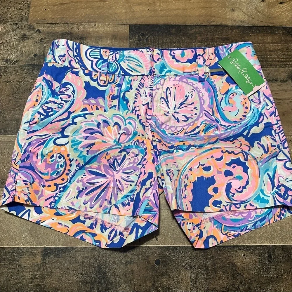 Lilly Pulitzer Callan Short 5” - Blue Current Drop Me A Lime